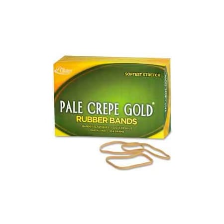 Alliance Rubber Alliance Pale Crepe Gold Rubber Bands, Size No 33, 3-1/2"x 1/8", Natural, 1 lb. Box 20335